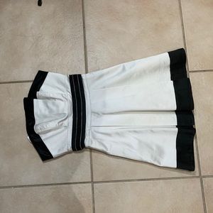 black and white prom dress